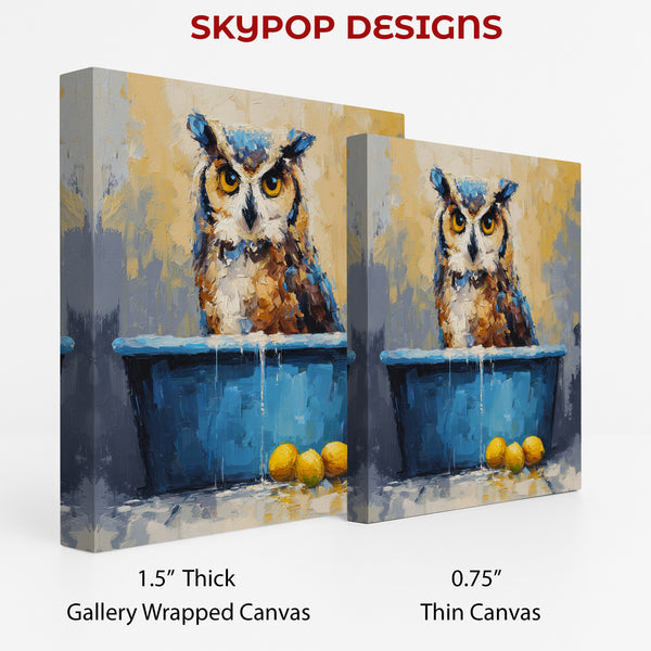 Owl Bath Art - View 2