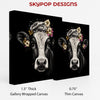 Highland Cow Floral Crown Art - View 2