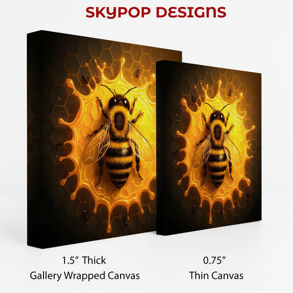 Bee Honeycomb Art - View 2