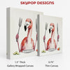 Flamingo Dinner Party Art - View 2
