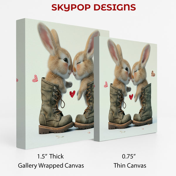 Bunny Kisses in Boots Art - View 2