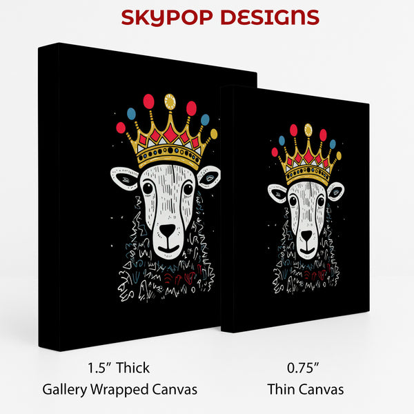 Crowned Sheep Art - View 2