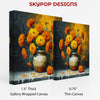 Vibrant Marigold Bouquet Art - View 2