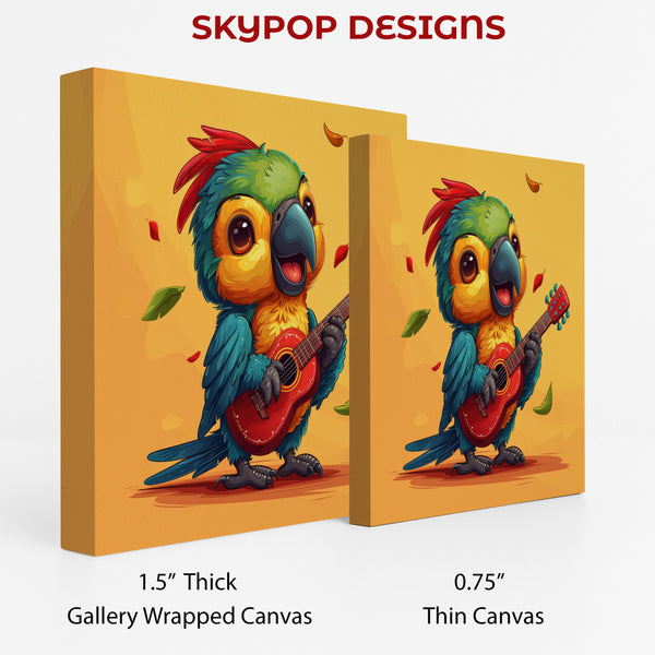 Parrot Guitarist Art - View 2