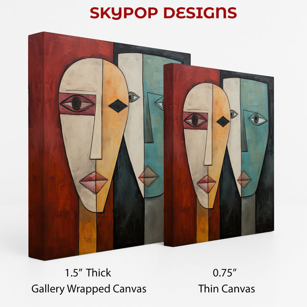 Abstract Faces of Expression Art - View 2
