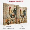 Rooster Eggs Art - View 2