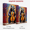 Bear Playing Cello Art - View 2