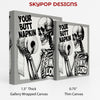 Skeleton With Toilet Paper Art - View 2