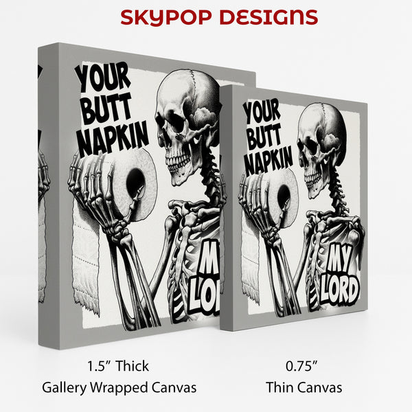 Skeleton With Toilet Paper Art - View 2