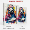 Sloth Drummer Art - View 2