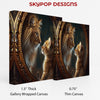 Kitten Lion Mirror Art - View 2