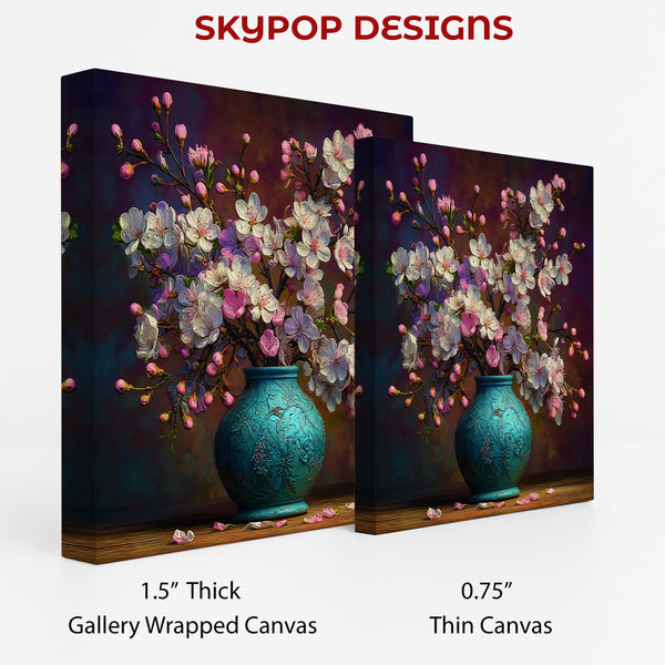 Cherry Blossom Vase Art - View 2