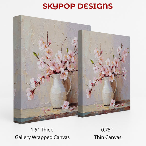 Cherry Blossom Vase Art - View 2
