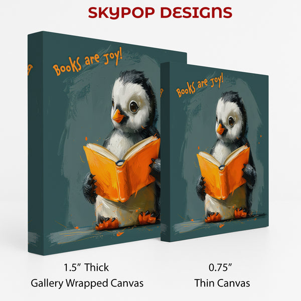 Penguin Reading Art - View 2