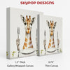 Giraffe Dining Art - View 2