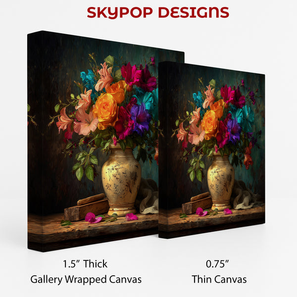 Vibrant Floral Still Life Art - View 2
