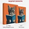 Cat Reading Art - View 2