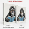 Orangutan Reading Art - View 2