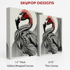 Flamingo Stripes Art - View 2