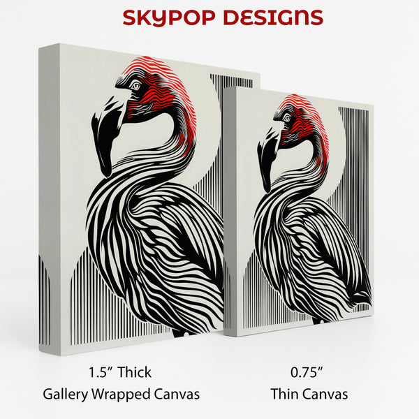 Flamingo Stripes Art - View 2