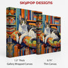 Cat Library Art - View 2