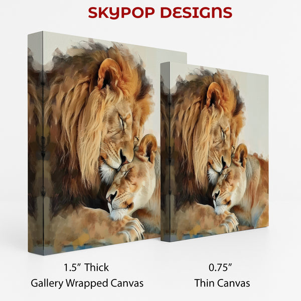 Lion Embrace Art - View 2