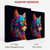 Neon Cat Explosion Art - View 2