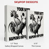 Rooster Toilet Paper Art - View 2