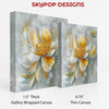Golden Peony Bloom Art - View 2