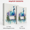 Peacock Bath Art - View 2