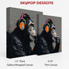 Chimpanzee DJ Art - View 2