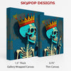 King Skeleton Smoking Art - View 2