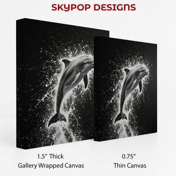 Dolphin Splash Art - View 2