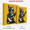 Rock Star Cat Music Art - View 2