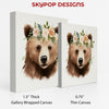 Bear Floral Crown Art - View 2
