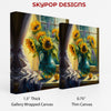 Sunflowers Window Art - View 2