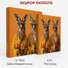 Kangaroo Couple Art - View 2