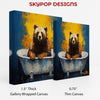 Bear Bathtub Bliss Art - View 2