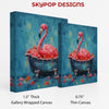 Flamingo Bath Time Art - View 2