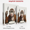 Orangutan Dinner Time Art - View 2