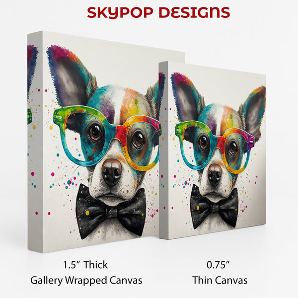 Dog With Glasses Art - View 2
