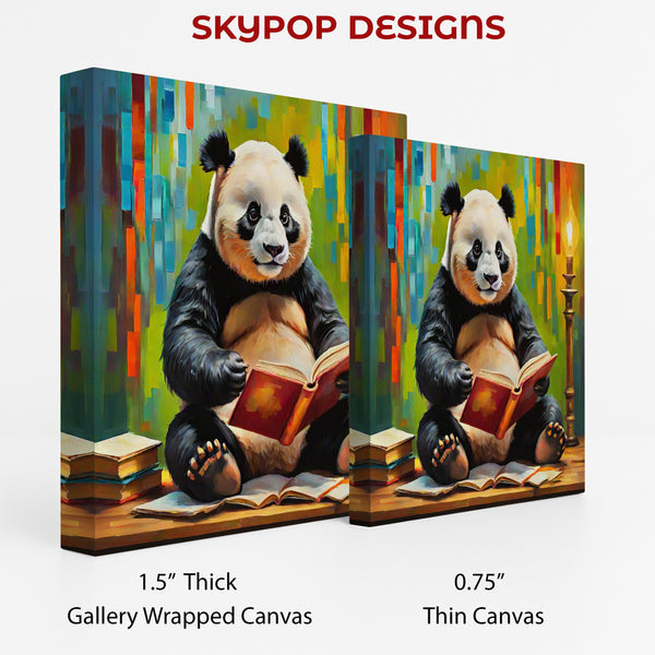Panda Bookworm Art - View 2