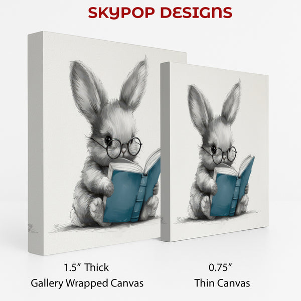 Bunny Reading Art - View 2
