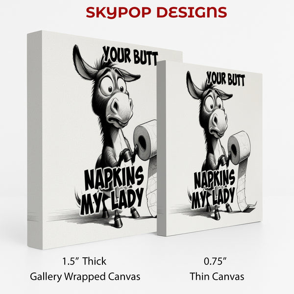 Donkey Toilet Paper Art - View 2