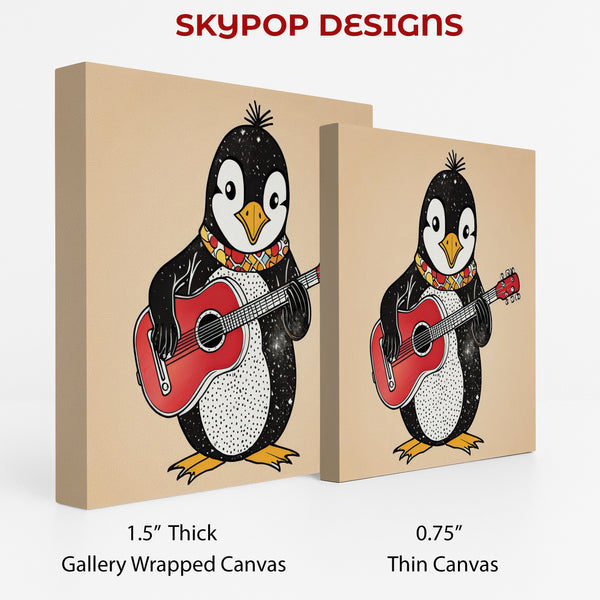 Penguin Rock On Art - View 2