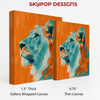 Lion Abstract Art - View 2