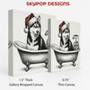 Siberian Husky Bath Art - View 2