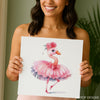 Ballerina Flamingo Art - View 3