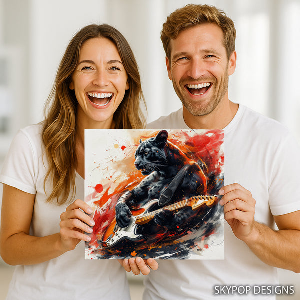 Panther Rock Guitar Art - View 3