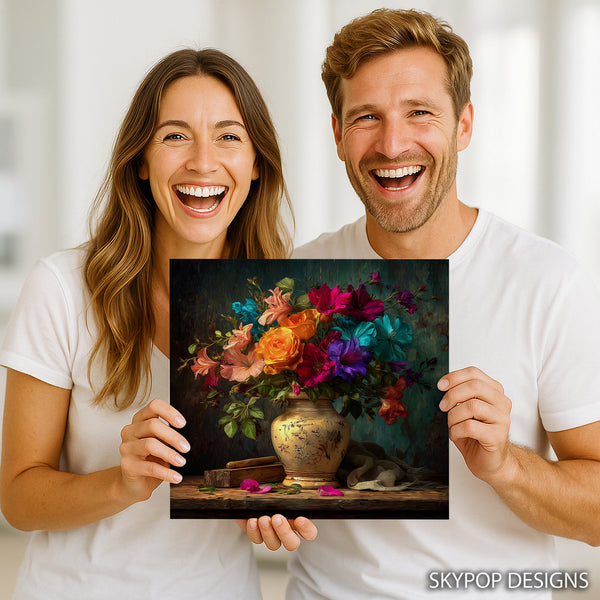 Vibrant Floral Still Life Art - View 3